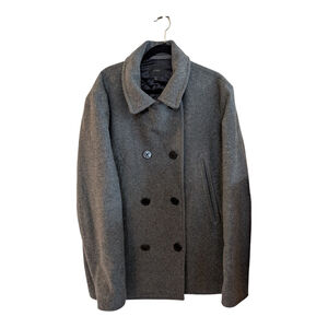 J Crew Men's Dock Peacoat PrimaLoft Antique Pewter XL Style BK570 Preppy